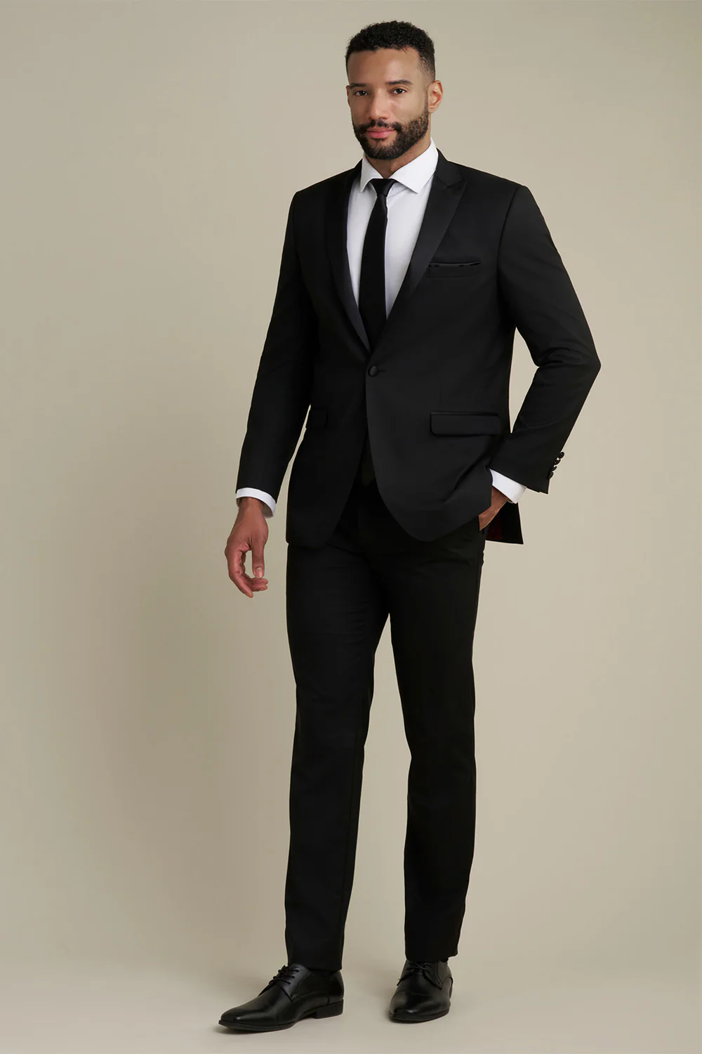 "Belmont" Black Tuxedo  Jacket (Separates) - Image 4
