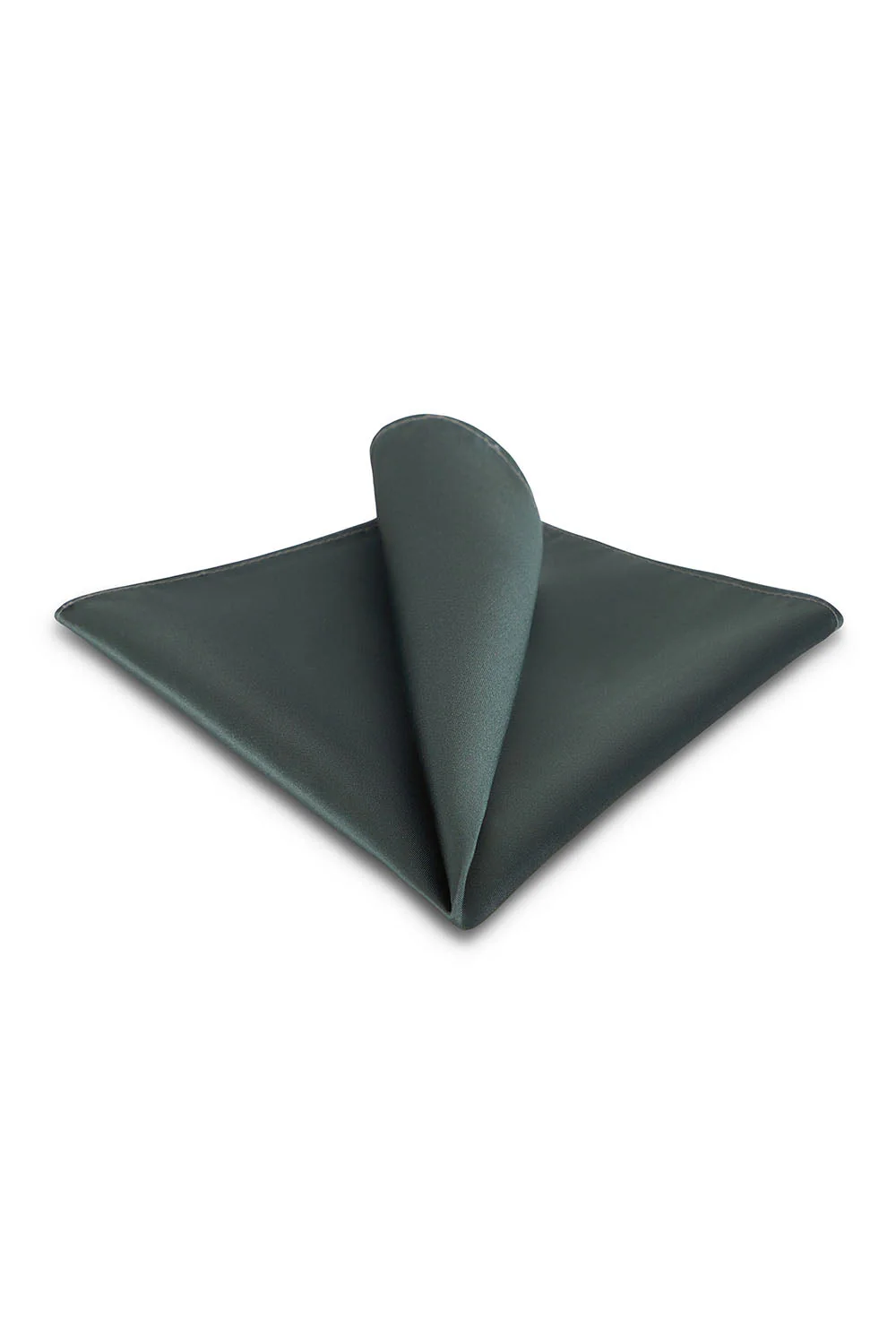 Sage Solid Satin Silk Pocket Square