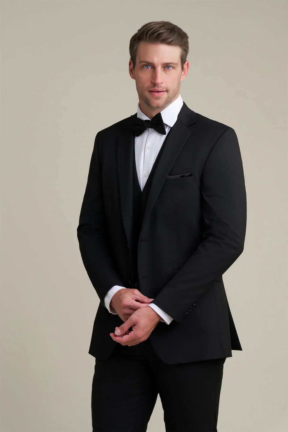 "Savoy" Black Suit Jacket (Separates) - Image 3