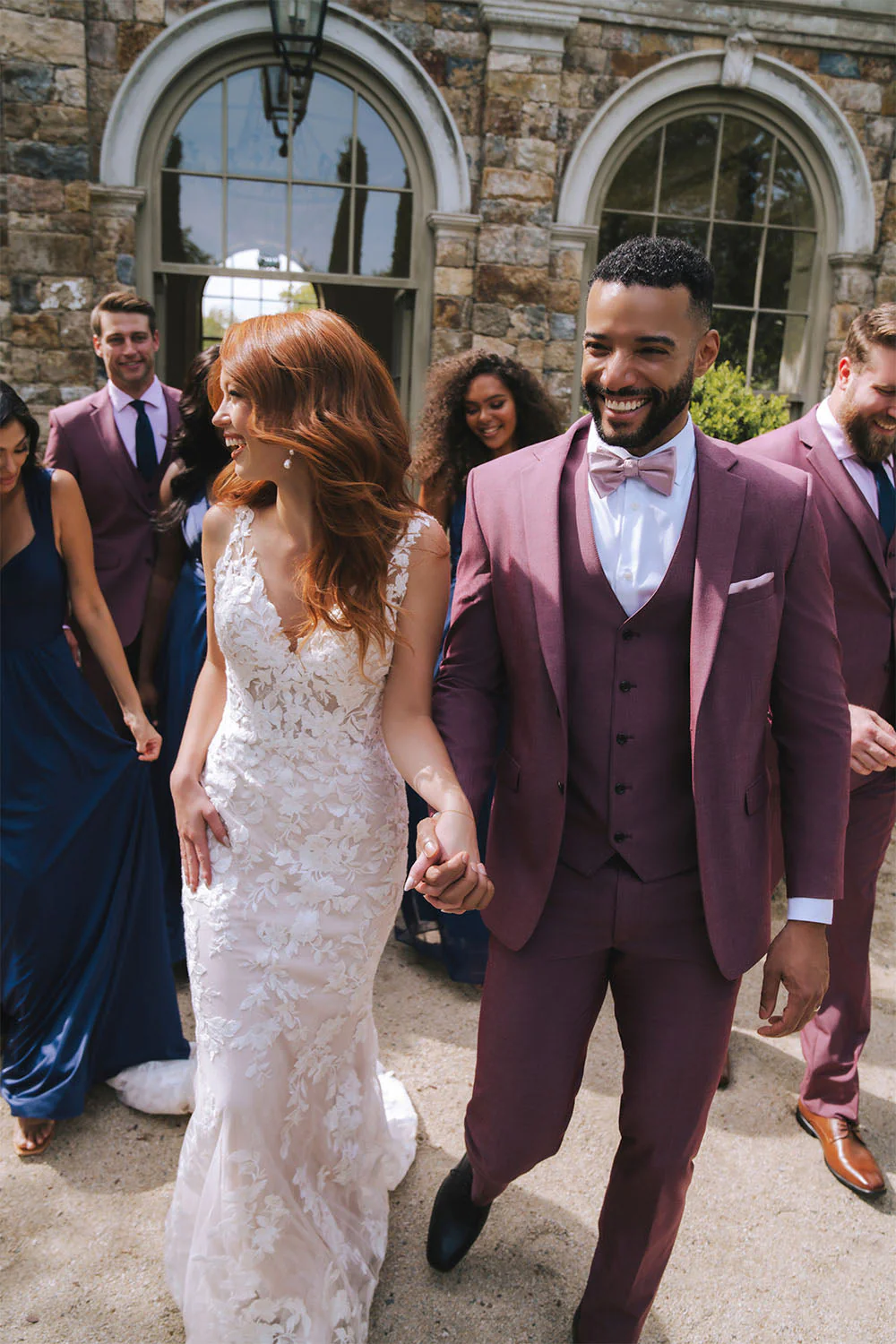 "Savoy" Burgundy Suit Jacket (Separates) - Image 2