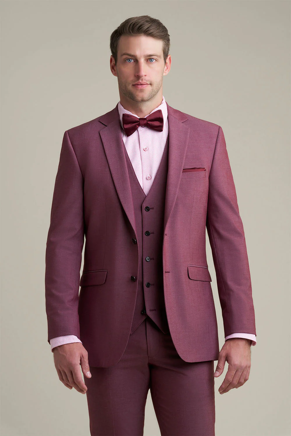 "Savoy" Burgundy Suit Jacket (Separates) - Image 3
