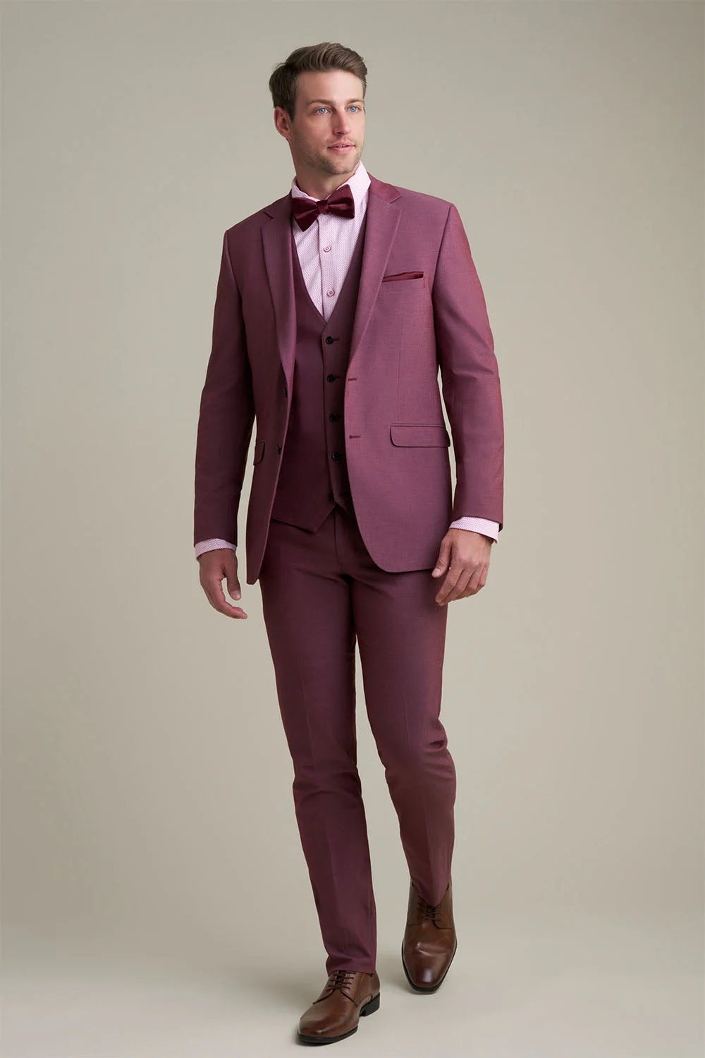 "Savoy" Burgundy Suit Jacket (Separates) - Image 5