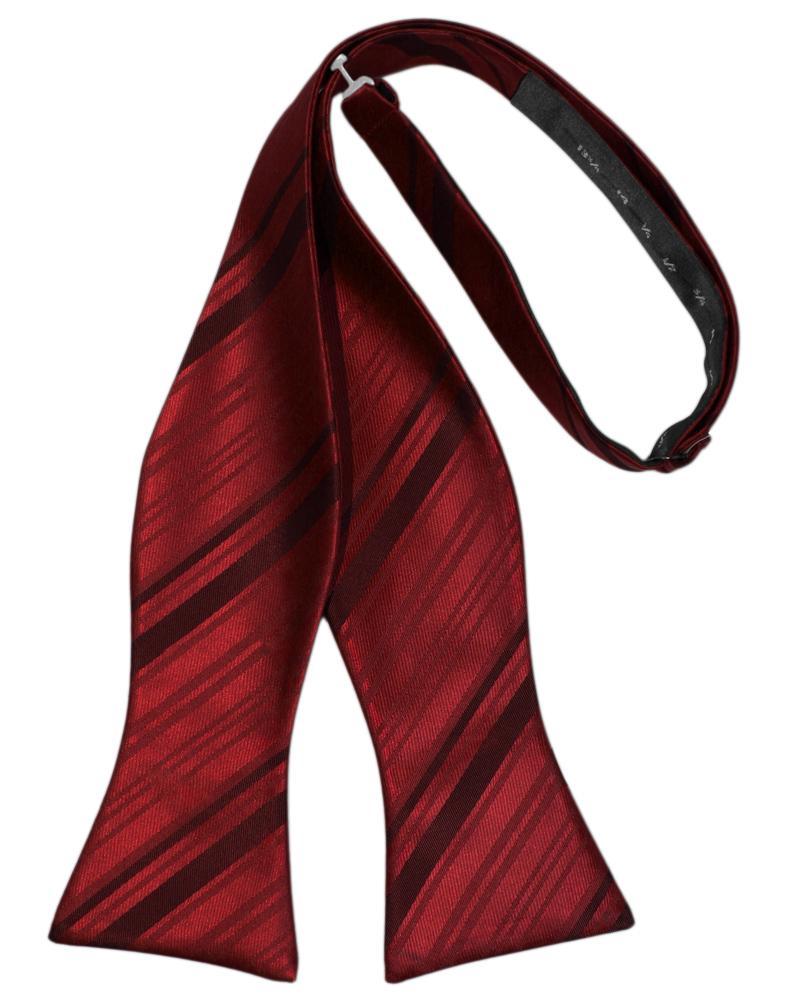 Apple Striped Satin Bow Tie - Image 2