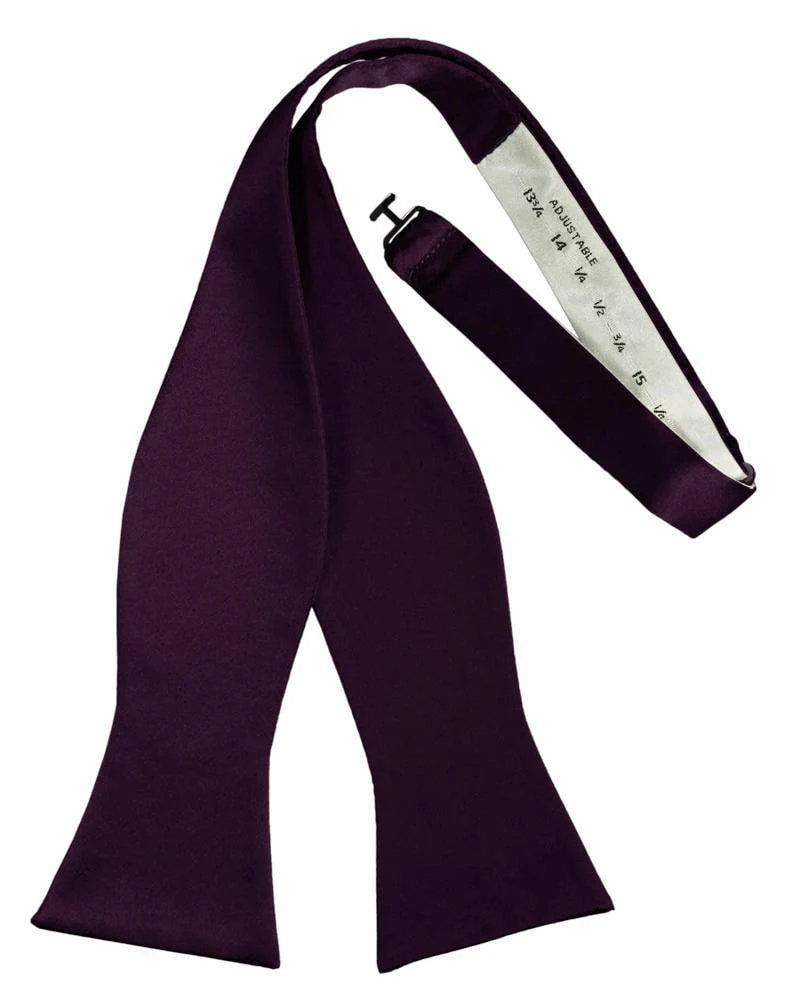 Berry Luxury Satin Bow Tie - Image 2