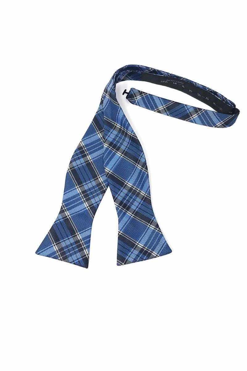 Blue Madison Plaid Bow Tie - Image 2