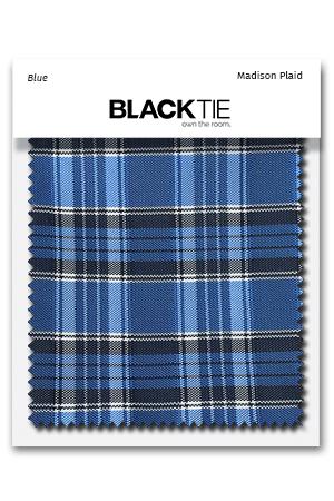 Blue Madison Plaid Fabric Swatch