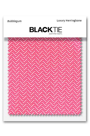 Bubblegum Herringbone Fabric Swatch