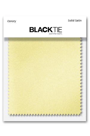 Canary Luxury Satin Fabric Swatch