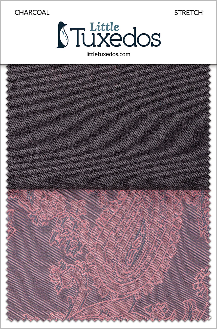 Charcoal Stretch Fabric Swatch - Image 2