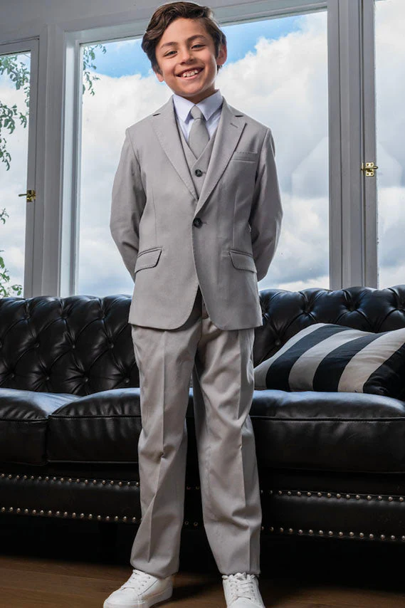 "Ramses" Kids Desert Fox Grey Suit 5-Piece Set - Image 2