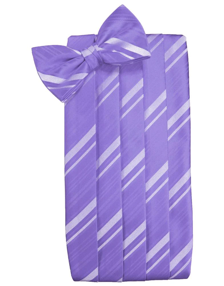 Freesia Striped Satin Cummerbund