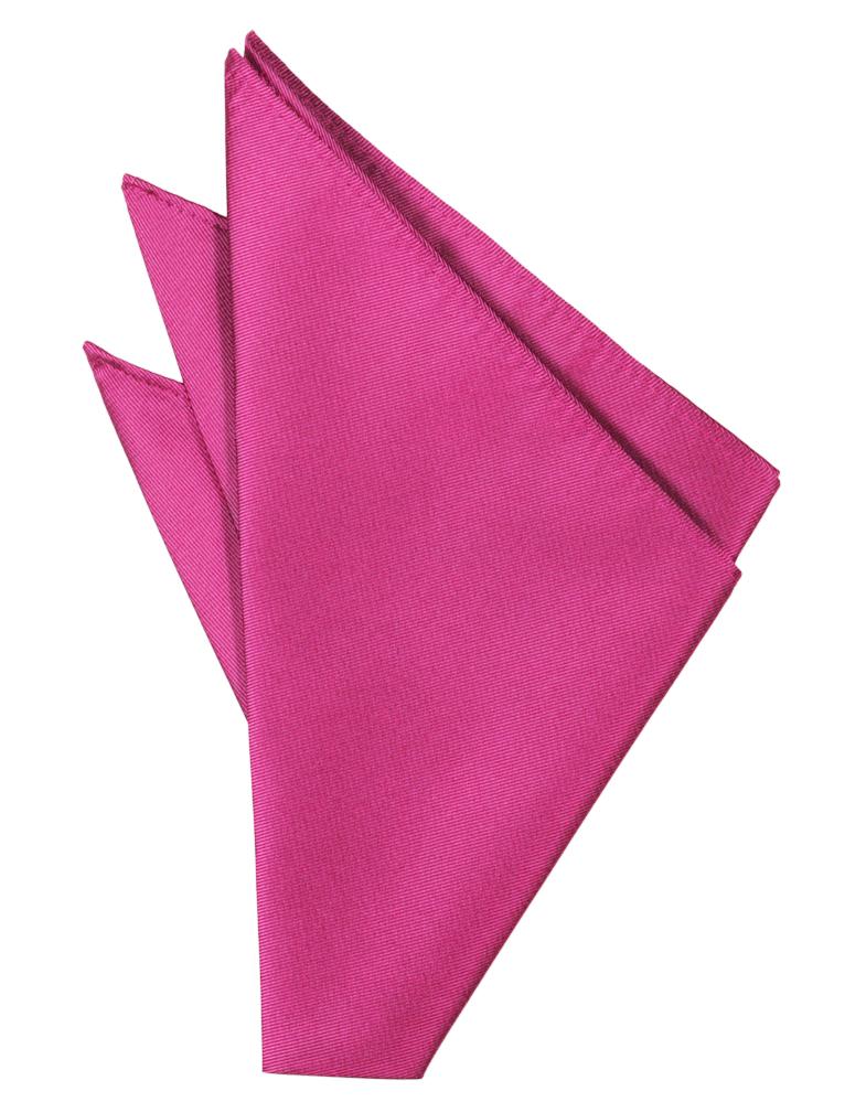 Fuchsia Solid Twill Pocket Square