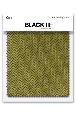Gold Herringbone Fabric Swatch