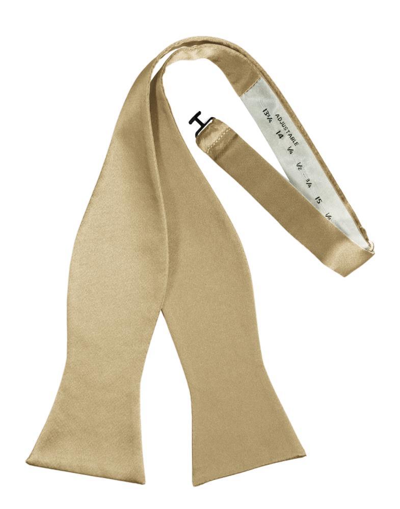 Golden Luxury Satin Bow Tie - Image 2