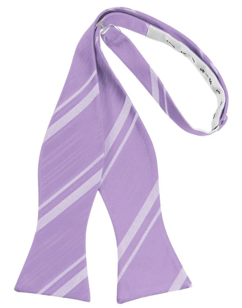 Heather Striped Satin Bow Tie - Image 2
