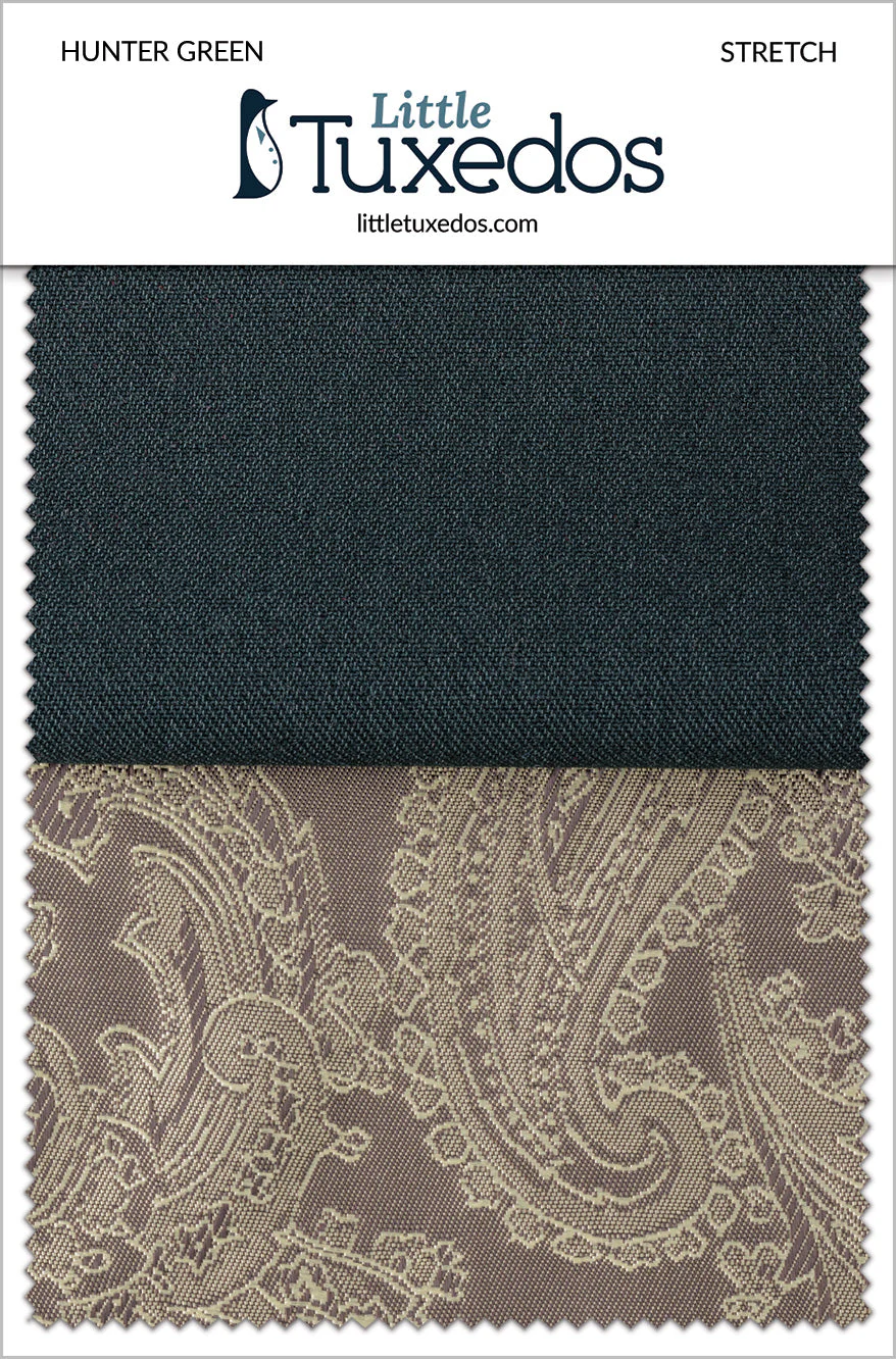 Hunter Green Stretch Fabric Swatch - Image 2