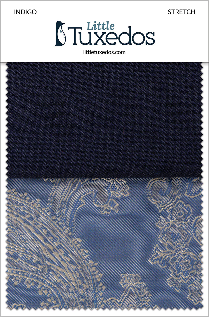 Indigo Stretch Fabric Swatch - Image 2
