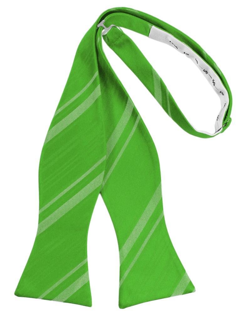 Kelly Striped Satin Bow Tie - Image 2