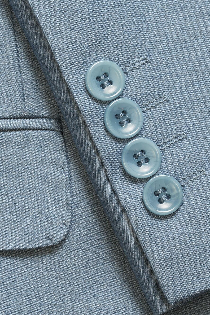 "Kennedy" Light Blue Suit Jacket - Image 4