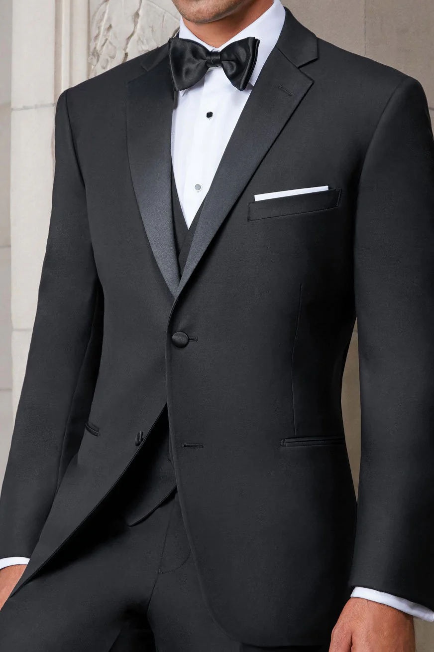 "Kingston" Black Tuxedo Jacket (Separates) - Image 2