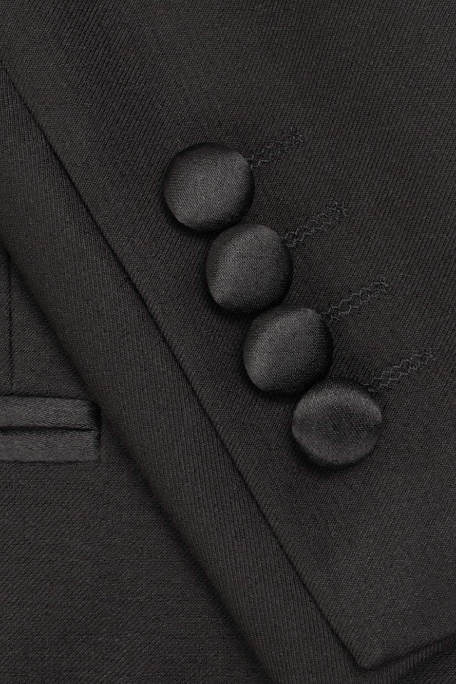 "Kingston" Black Tuxedo Jacket (Separates) - Image 4