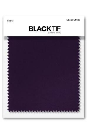 Lapis Luxury Satin Fabric Swatch