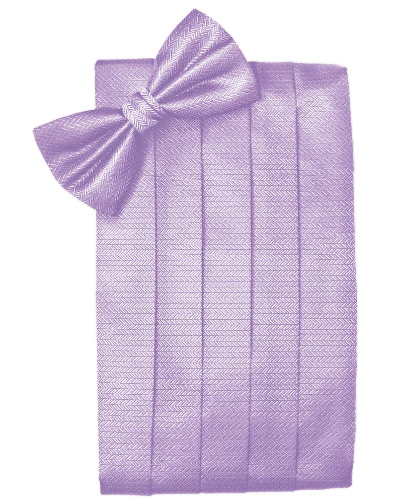 Lavender Herringbone Cummerbund