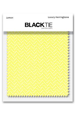 Lemon Herringbone Fabric Swatch