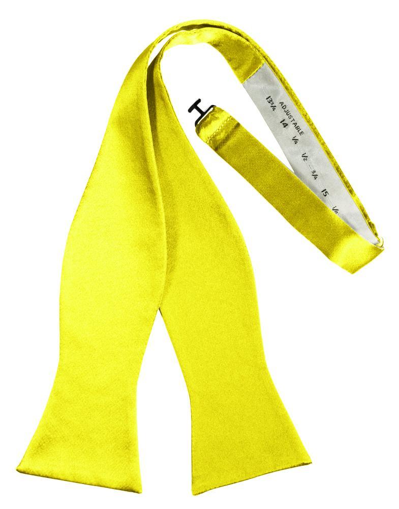 Lemon Luxury Satin Bow Tie - Image 2