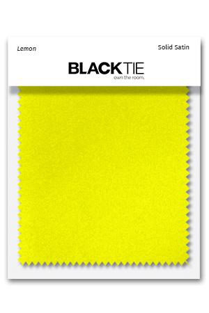 Lemon Luxury Satin Fabric Swatch