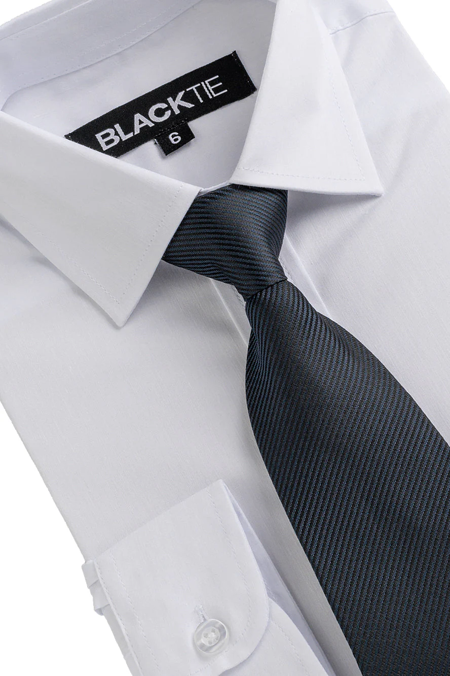 "Liam" Kids Onyx Black Suit (5-Piece Set) - Image 12