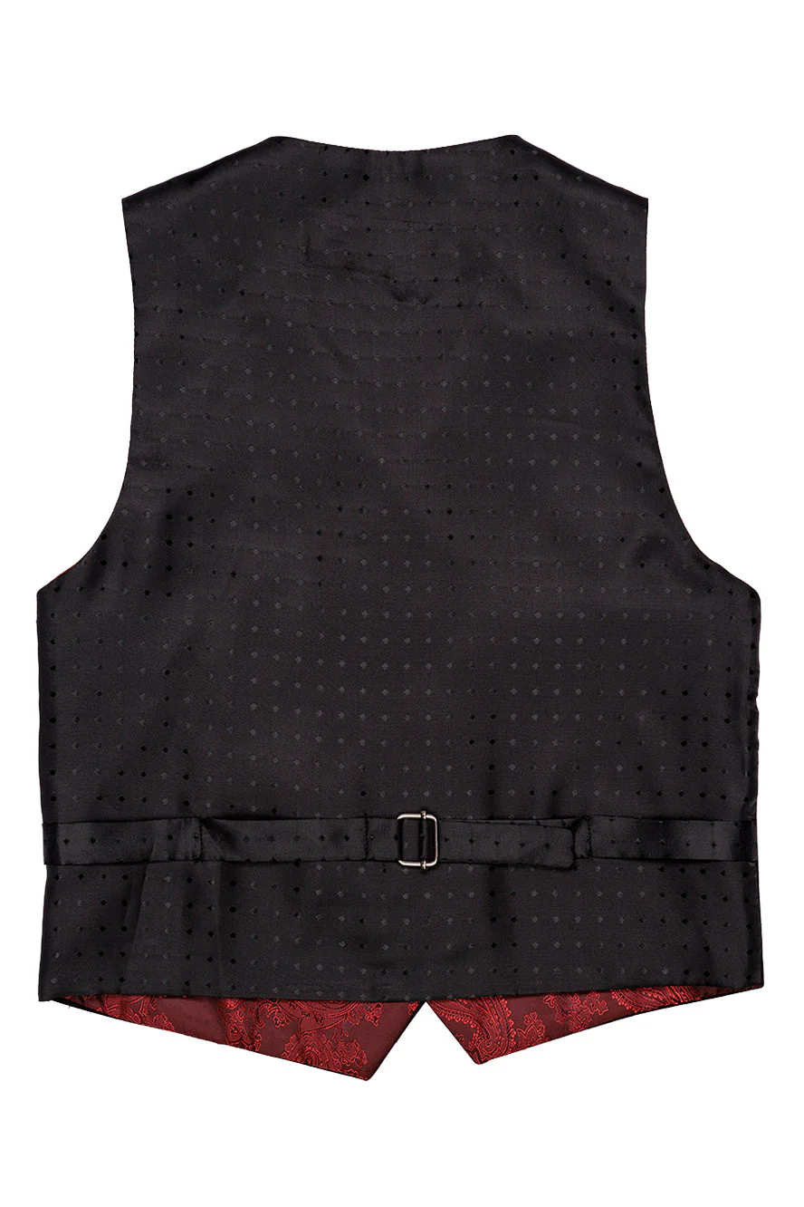 "Liam" Kids Onyx Black Suit (5-Piece Set) - Image 14