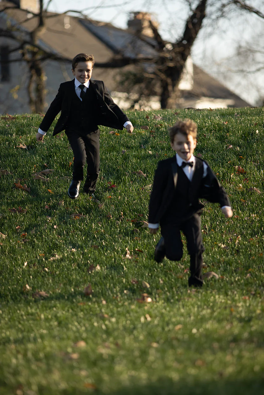 "Liam" Kids Onyx Black Suit (5-Piece Set) - Image 3
