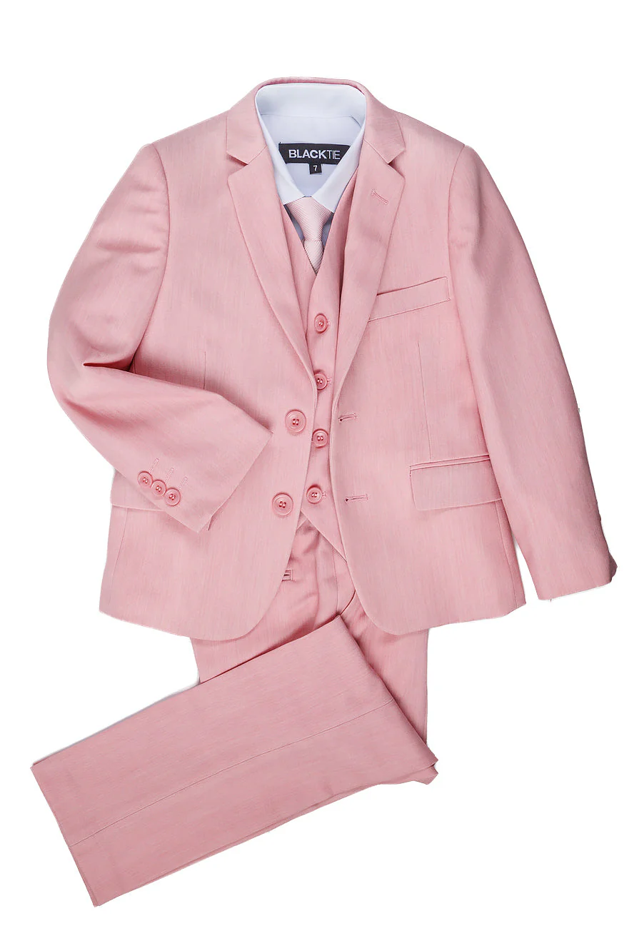 "Liam" Kids Blush Suit (5-Piece Set) - Image 2