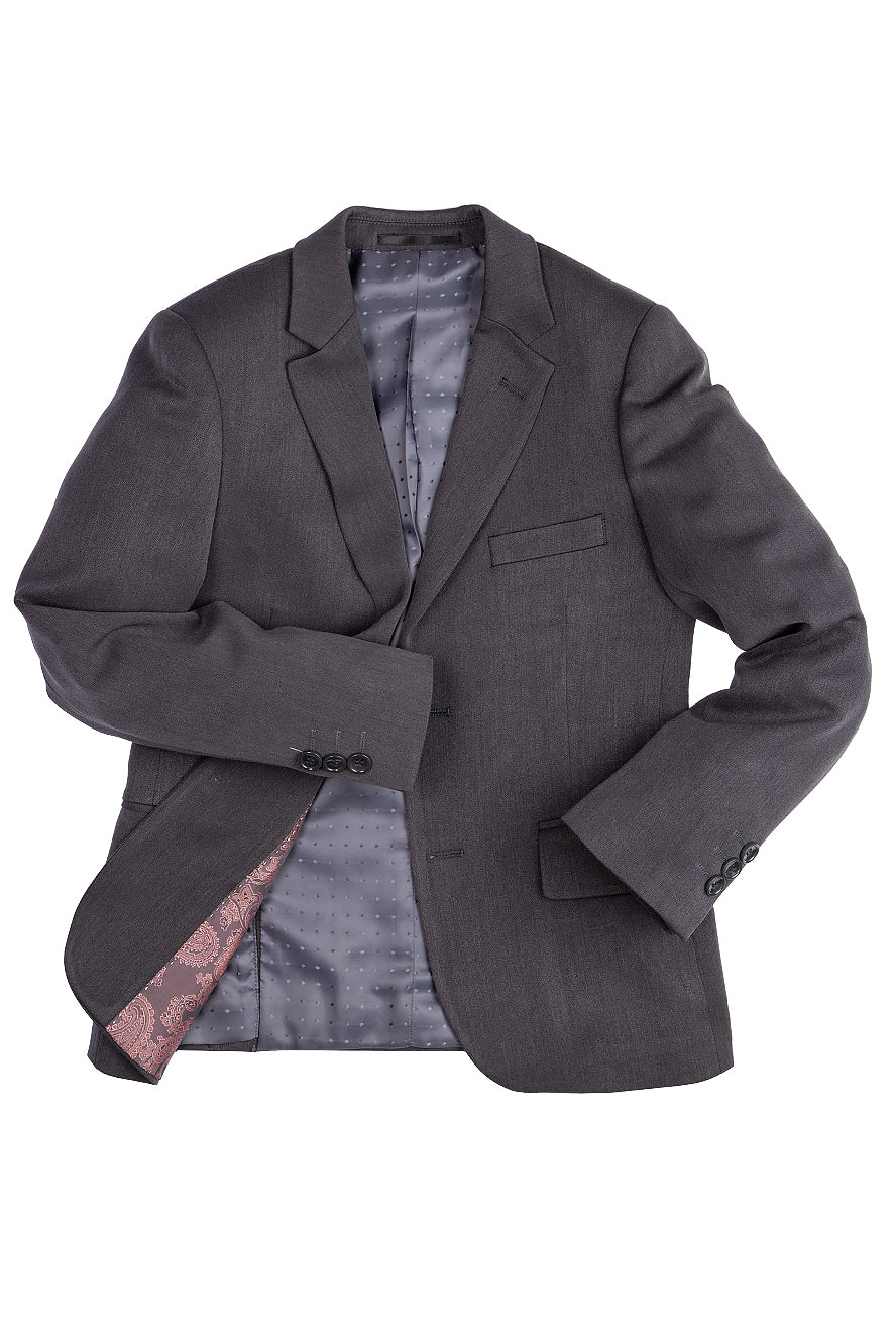 "Liam" Kids Charcoal Suit (5-Piece Set) - Image 3