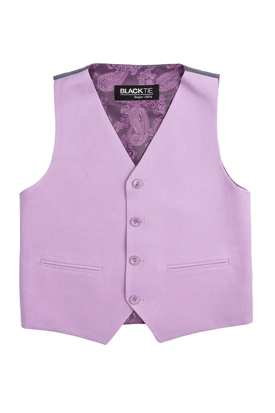 "Liam" Kids Lavender Suit (5-Piece Set) - Image 9