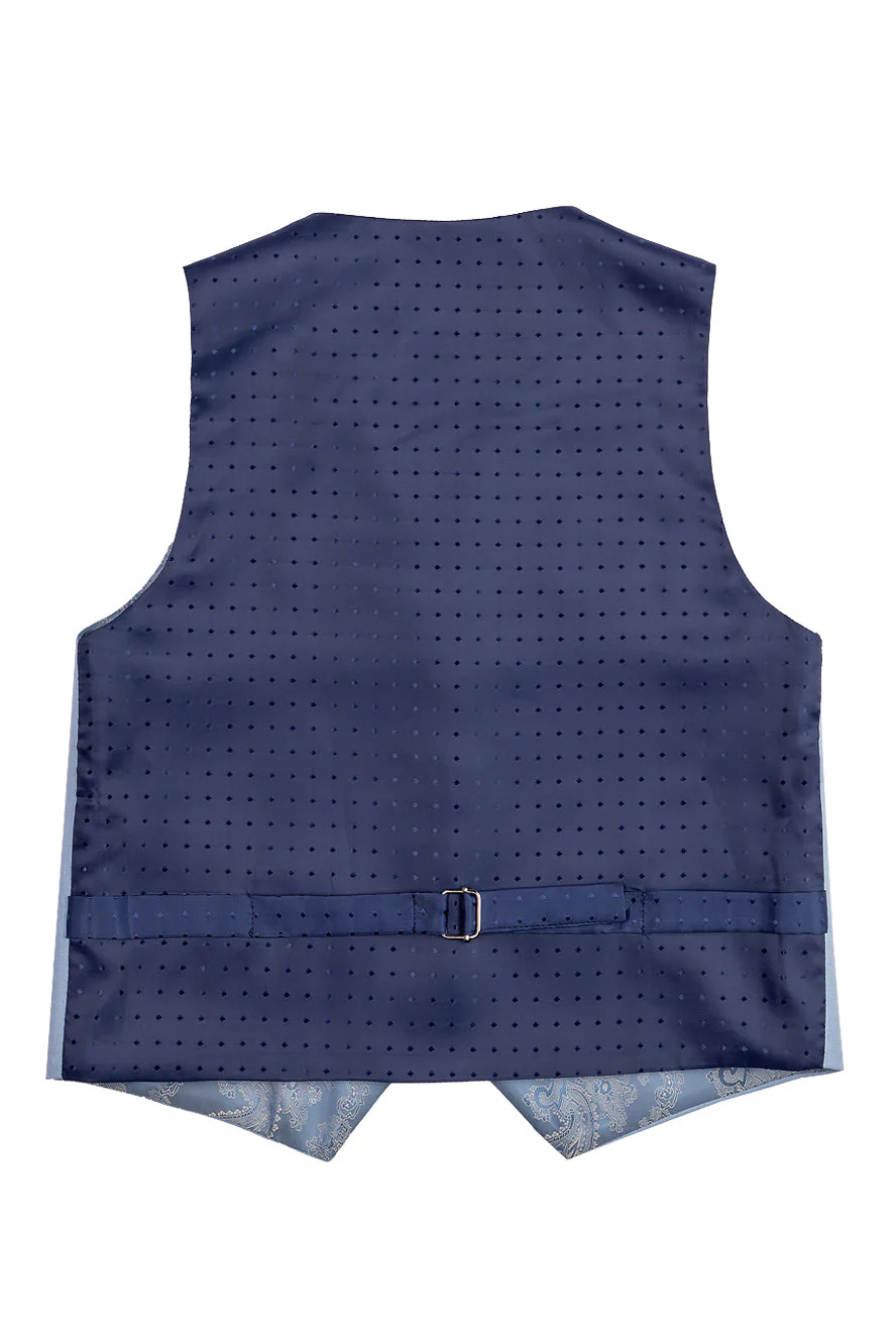 "Liam" Kids Powder Blue Suit (5-Piece Set) - Image 10