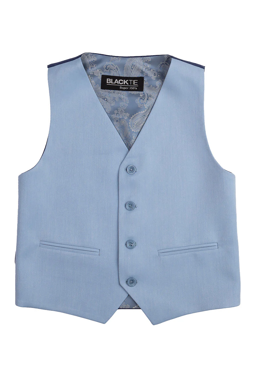 "Liam" Kids Powder Blue Suit (5-Piece Set) - Image 9