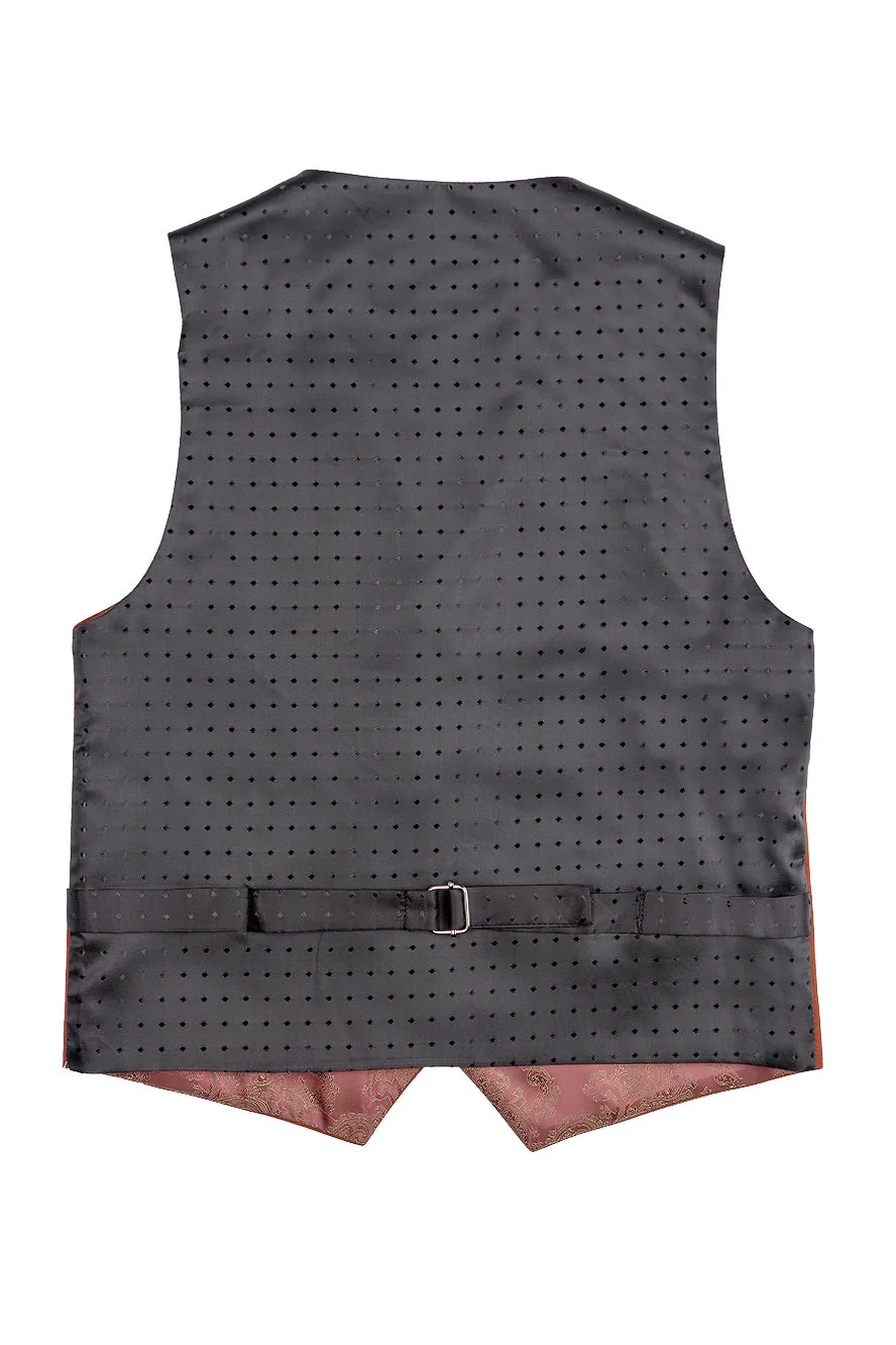 "Liam" Kids Rust Suit (5-Piece Set) - Image 10