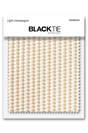 Light Champagne Venetian Fabric Swatch