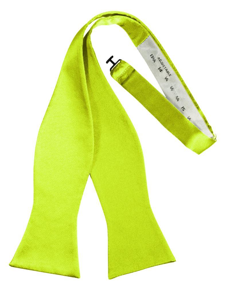 Lime Luxury Satin Bow Tie - Image 2