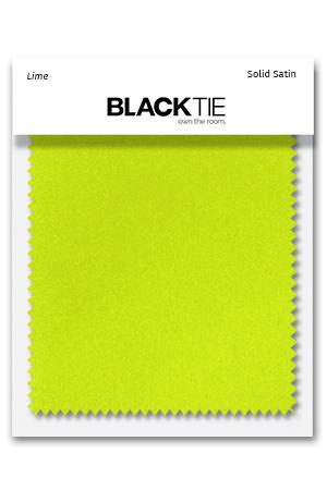 Lime Luxury Satin Fabric Swatch