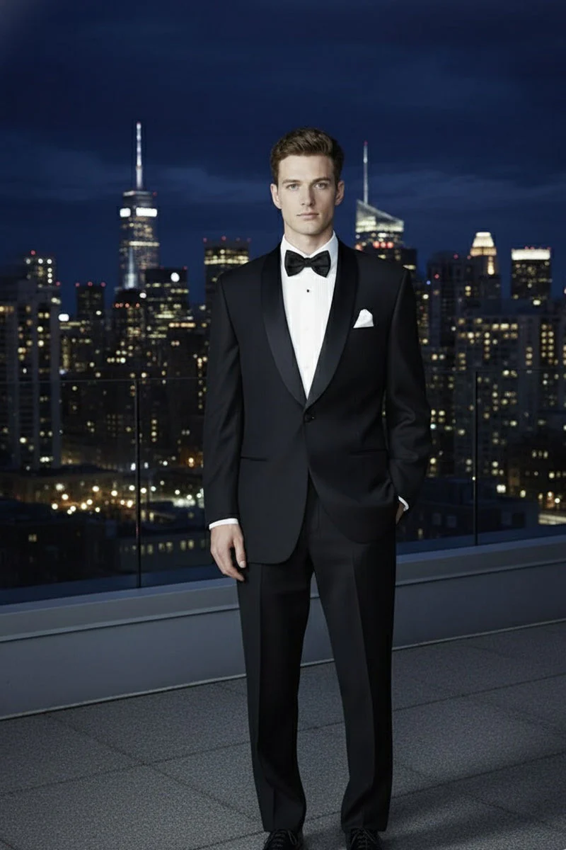"London" Black Tuxedo Jacket (Separates) - Image 11
