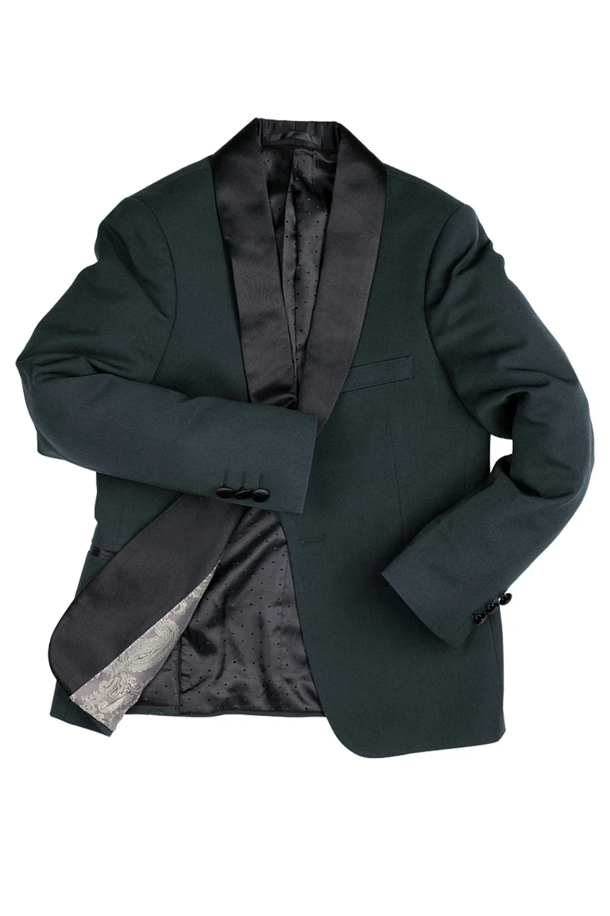 "London" Kids Hunter Green Tuxedo (5-Piece Set) - Image 3