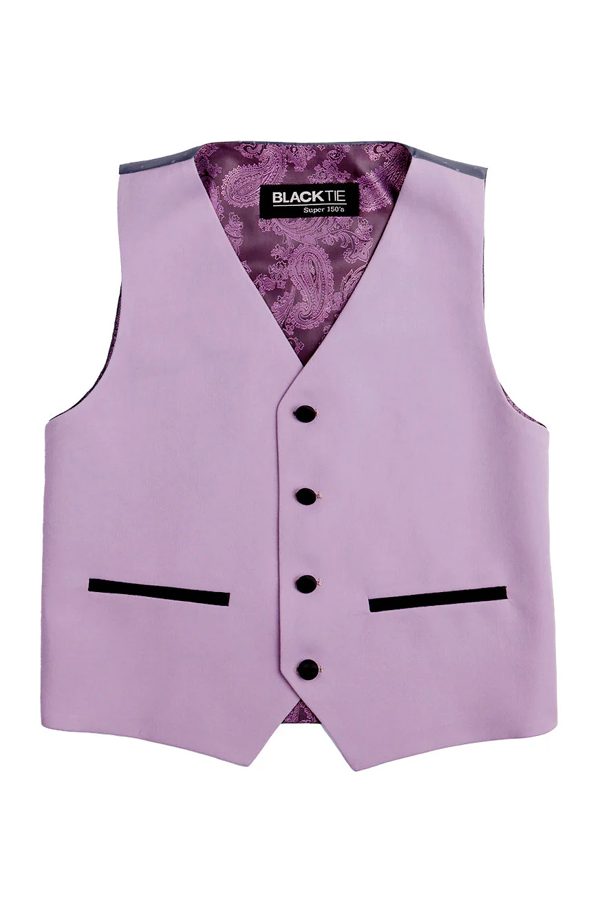 "London" Kids Lavender Tuxedo (5-Piece Set) - Image 9