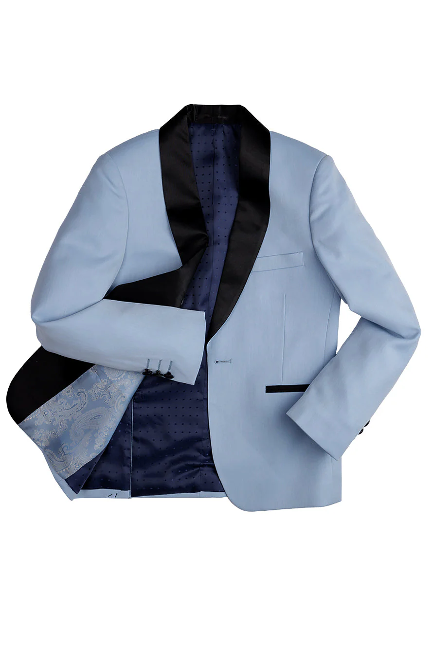 "London" Kids Powder Blue Tuxedo (5-Piece Set) - Image 3