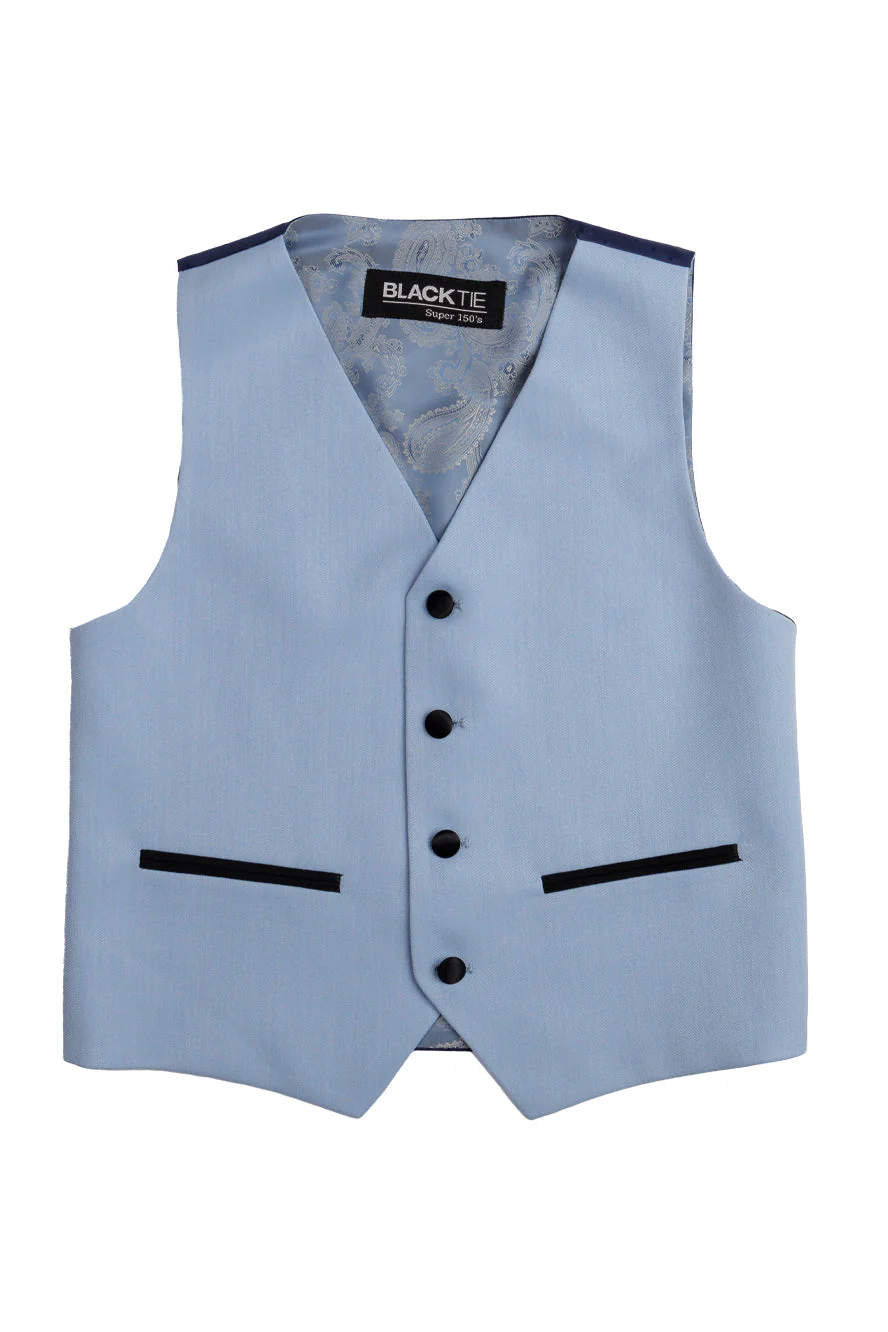 "London" Kids Powder Blue Tuxedo (5-Piece Set) - Image 9