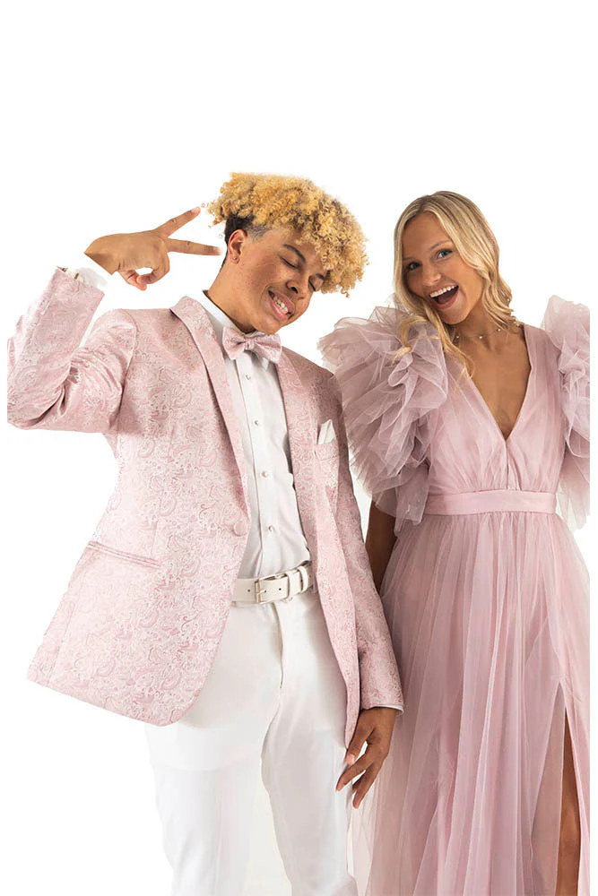 "Aries" Quartz Paisley Shawl Tuxedo Jacket (Separates) - Image 4