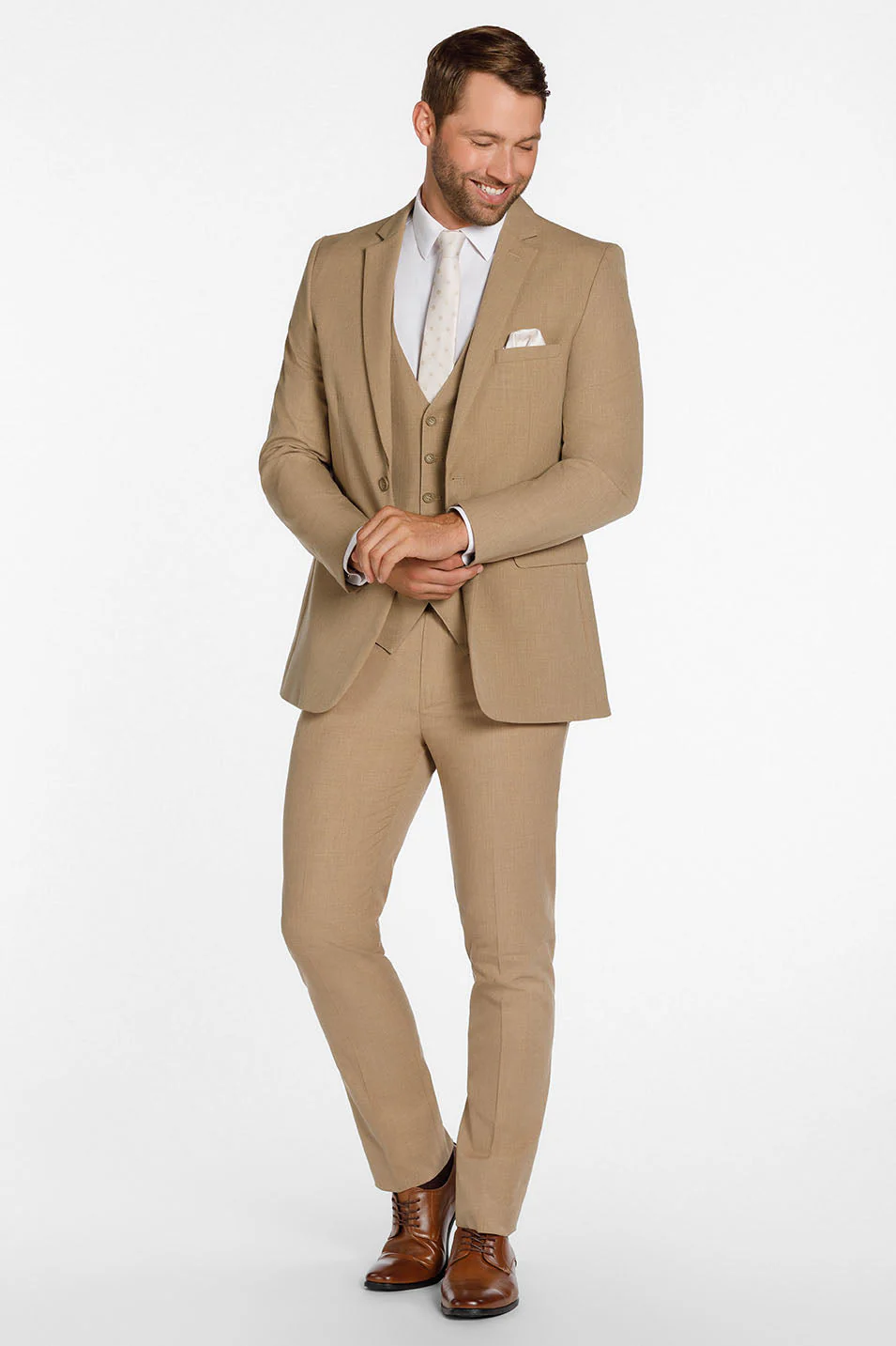 "Metro" Camel Suit Jacket (Separates) - Image 4