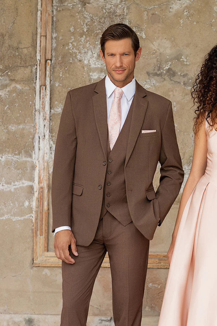 "Metro" Cocoa Suit Jacket (Separates) - Image 3